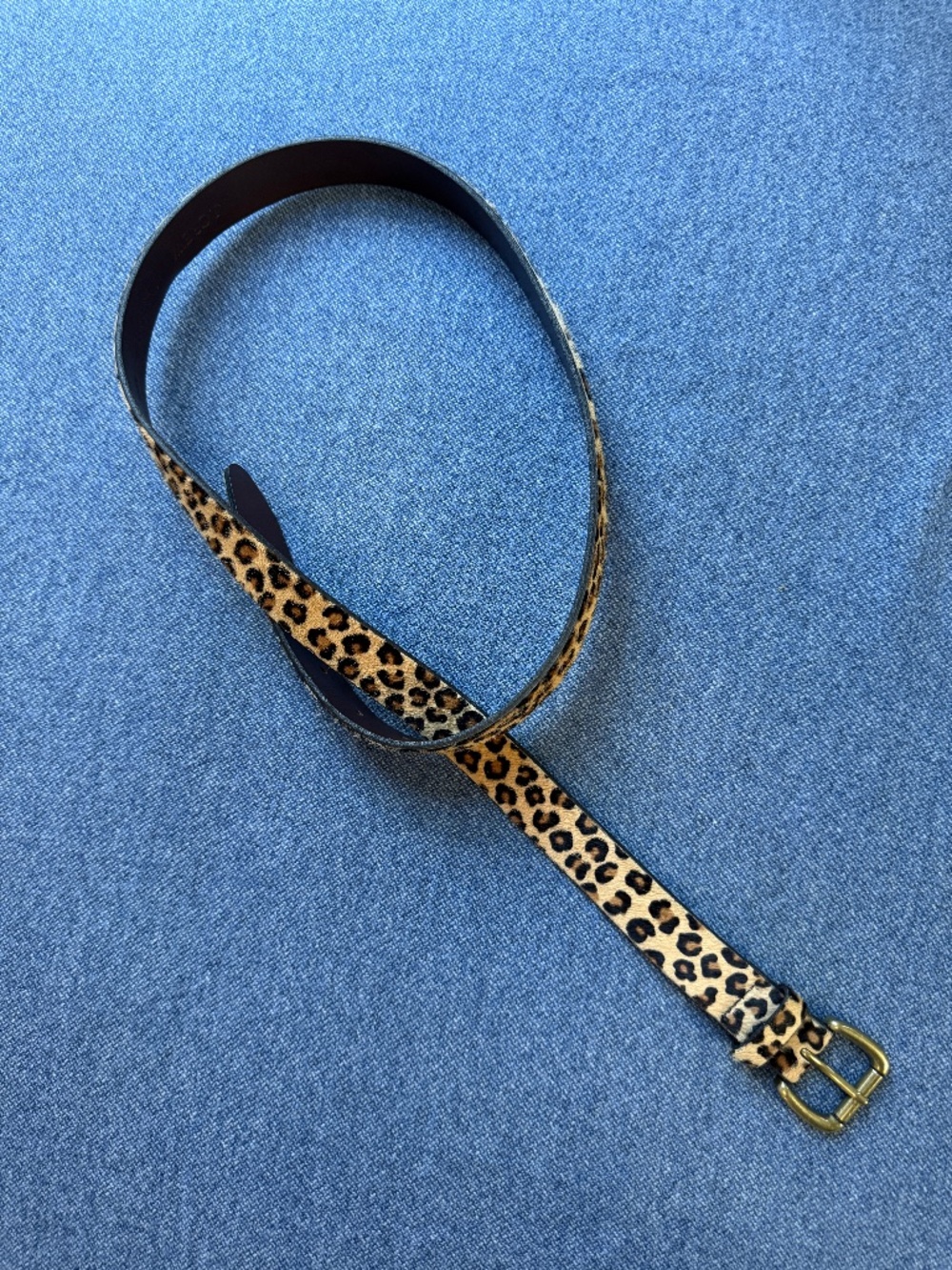 J. Crew Classic Calf Hair Belt in Leopard